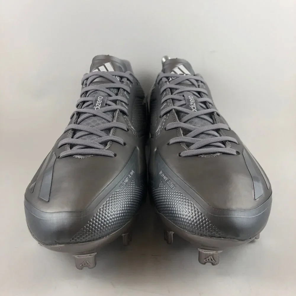 Adidas Adizero Afterburner 3 Metal Baseball Cleats Men's Size 13 Silver NCAA MLB